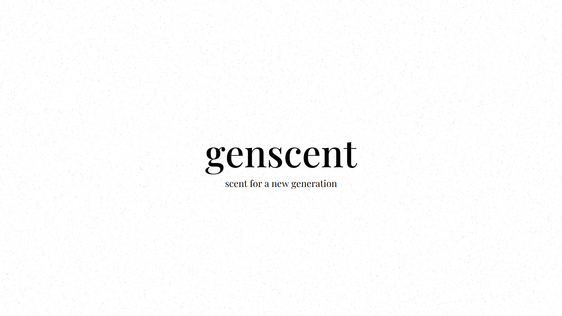 screenshot of project - genscent