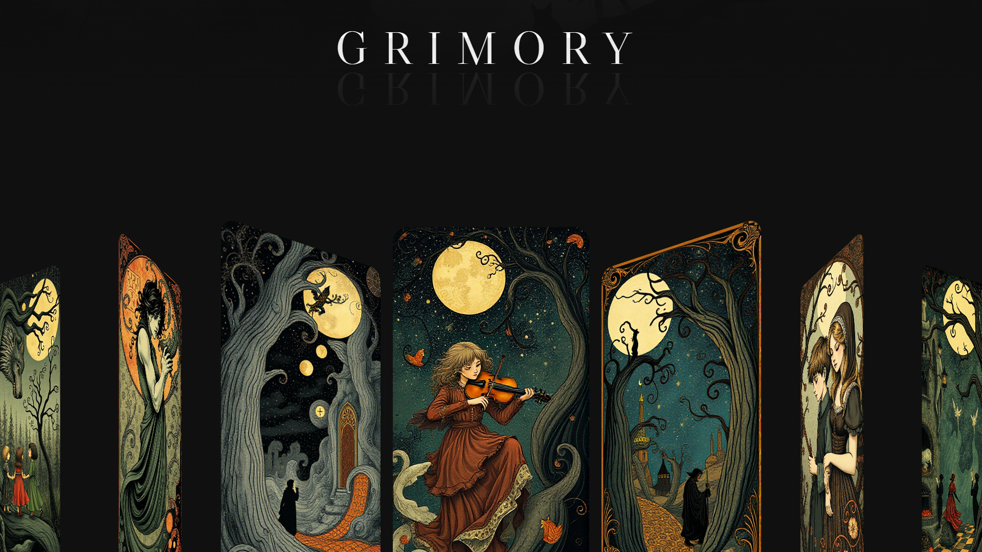 screenshot of project - grimory